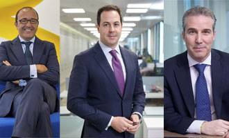 De izda a dcha, Javier Espinosa, Víctor Ugarte y Miguel Cruz